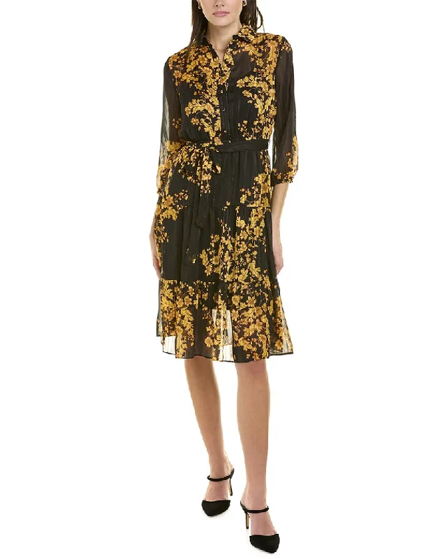 ladies-midi-dress-sweetheart-silk-Nanette by Nanette Lepore Chiffon Midi Dress