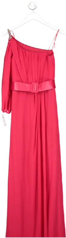 Women's maxi dress thread glow -dupple Red One Sleeve Maxi Dress UK S