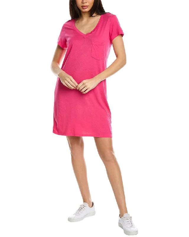 Women's shirt dress silk glow -Michael Stars T-Shirt Shift Dress