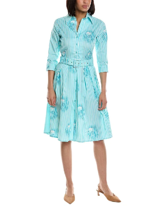 Women's shirt dress chat pop -Samantha Sung Audrey Shirtdress