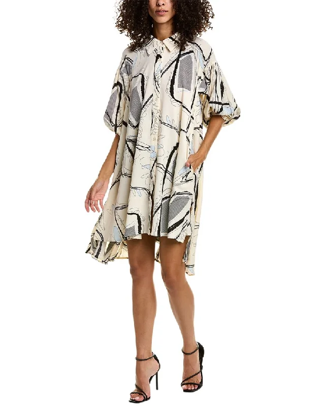 Women's shirt dress ever glow -Gracia Handkerchief Shirtdress