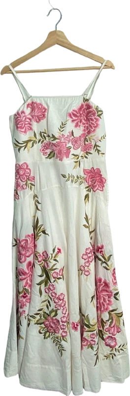 Women's maxi dress then chic -karen millen x lydia millen floral embroidered maxi dress UK 12