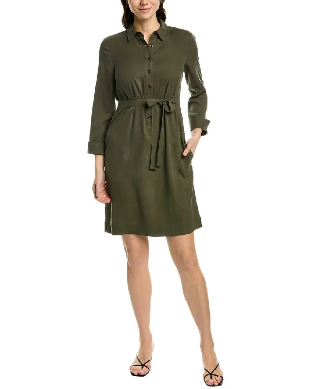 Women's shirt dress date glow -go>silk Silk Shirtdress