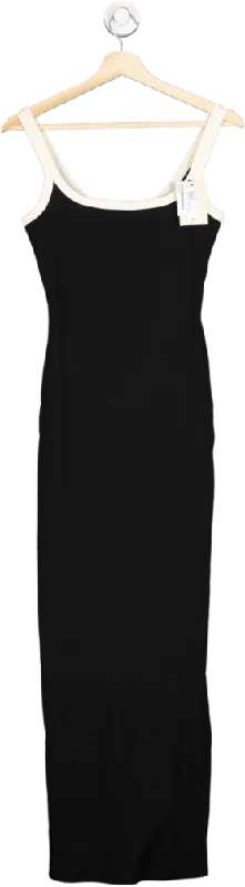 Women's maxi dress fam chic -River Island Black and Ivory Tank Maxi Dress UK 6