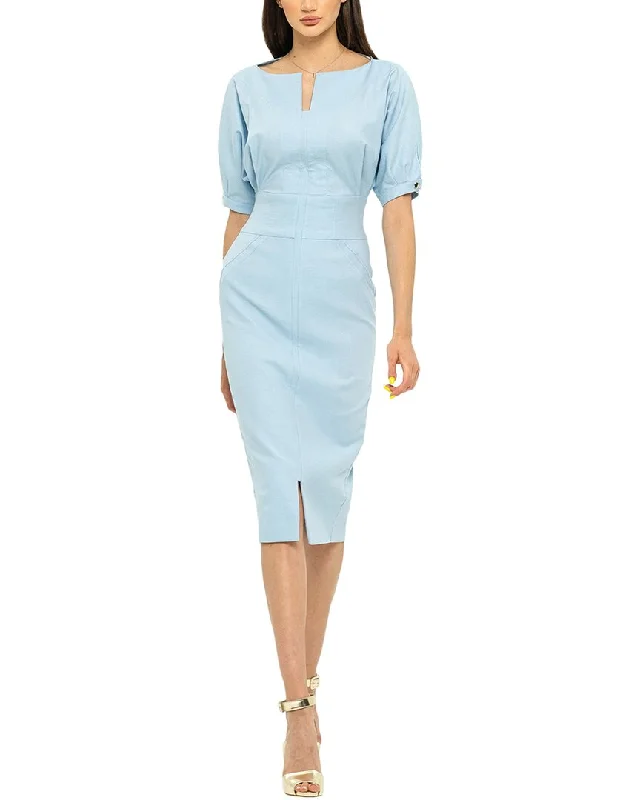 ladies-midi-dress-lemon-lush-BGL Midi Dress