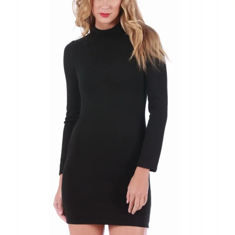 Women's mini dress roar glow -InstantFigure Mini Dress long sleeves 16922D