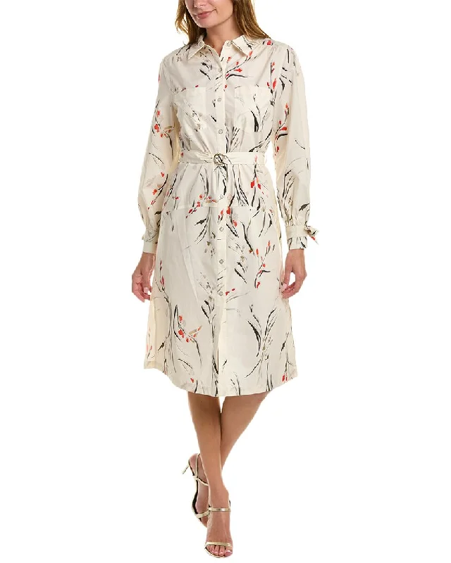 Women's shirt dress beam pop -Marchesa Notte Printed Shirtdress