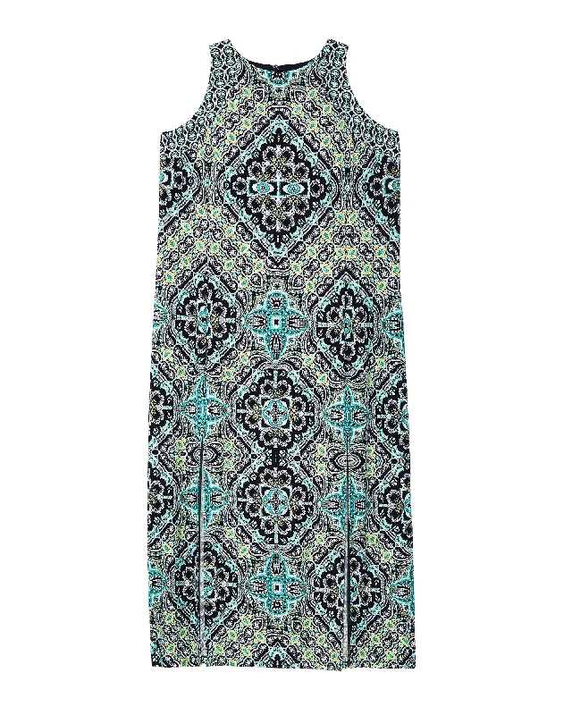 Women's maxi dress flare flair -West Chester Maxi Dress | Black / Light Green