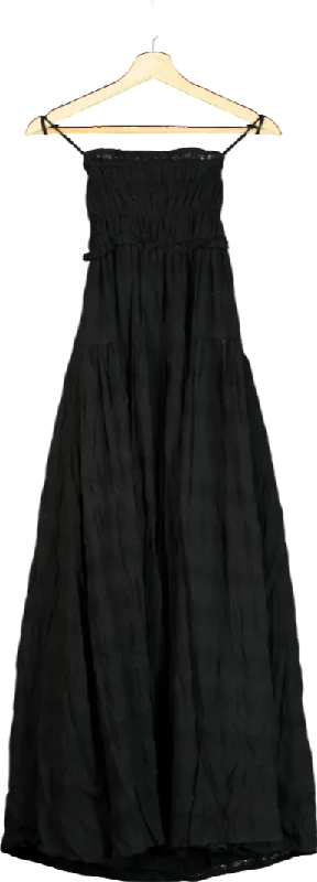 Women's maxi dress light glow -Kivari Black Rylan Maxi Dress UK 6