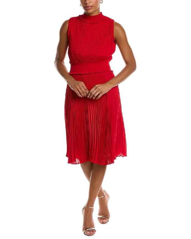 ladies-midi-dress-high-neck-hush-Nanette by Nanette Lepore Sleeveless Midi Dress