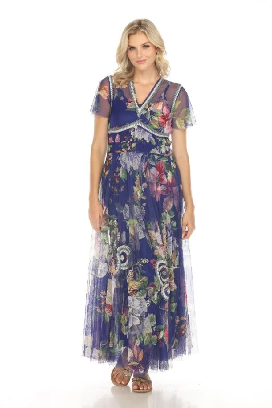 Women's maxi dress fade glow -Johnny Was Biya Mazzy Ruched Maxi Dress B32424 Boho Chic