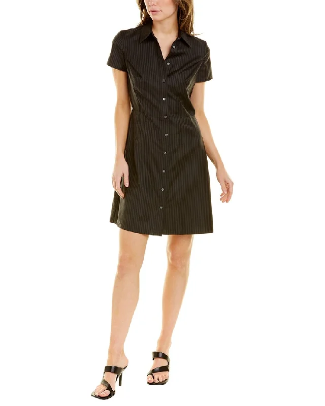 Women's shirt dress long chic -Theory Wool Shirtdress