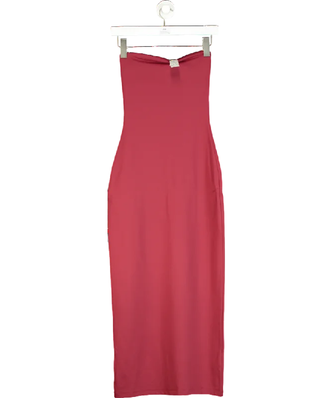 Women's maxi dress heart pop -Aritzia Red Contour Second-skin Maxi Tube Dress UK S