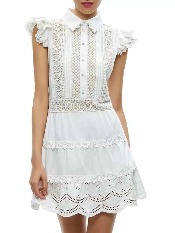 Women's shirt dress star chic -Meeko Shirt Dress In Off White