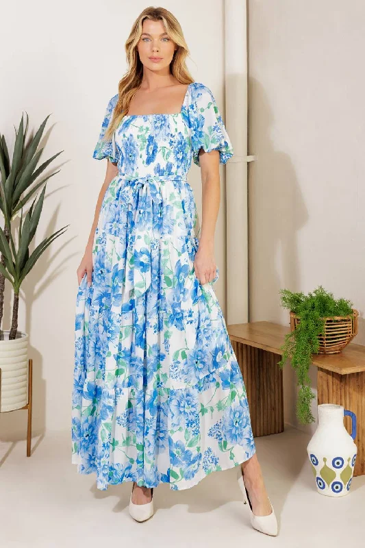 Women's maxi dress vast flair -MOMENTS WITH YOU WOVEN MAXI DRESS