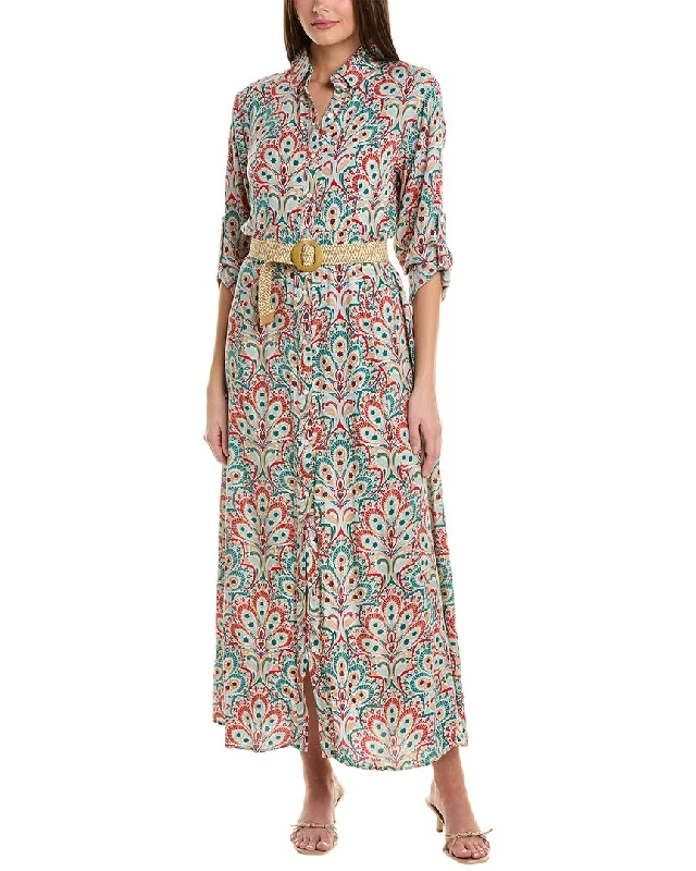 Women's shirt dress hush glow -ANNA KAY Feathers Shirtdress