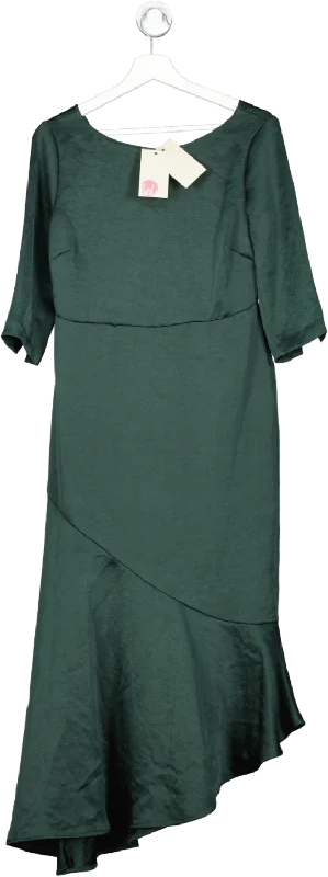 Women's maxi dress sun pop -BODEN Rebecca Satin Maxi Dress, Chatsworth Green BNWT UK 8