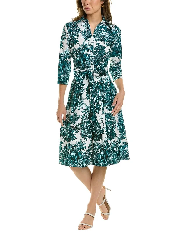 Women's shirt dress mute flair -Samantha Sung Audrey 4 Shirtdress