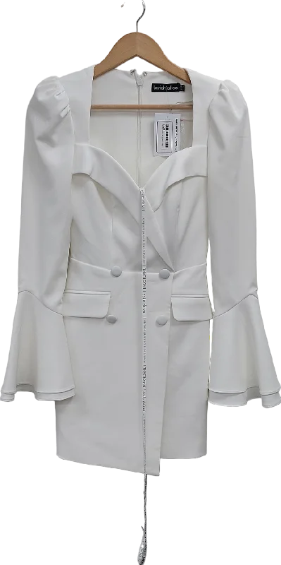 ladies-flared-dress-celeb-charm-Lavish Alice White Arabella Flared Sleeve Blazer Dress UK 6