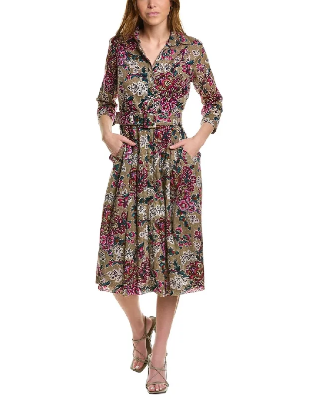 Women's shirt dress cinch pop -Samantha Sung Audrey 3 Shirtdress