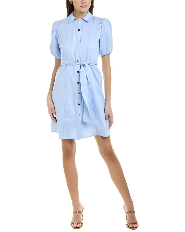 Women's shirt dress rush chic -Nanette by Nanette Lepore Puff Sleeves Shirtdress