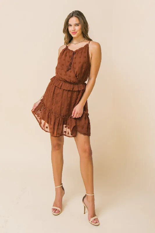 Women's mini dress rare flair -PASSPORT FLIGHT WOVEN MINI DRESS