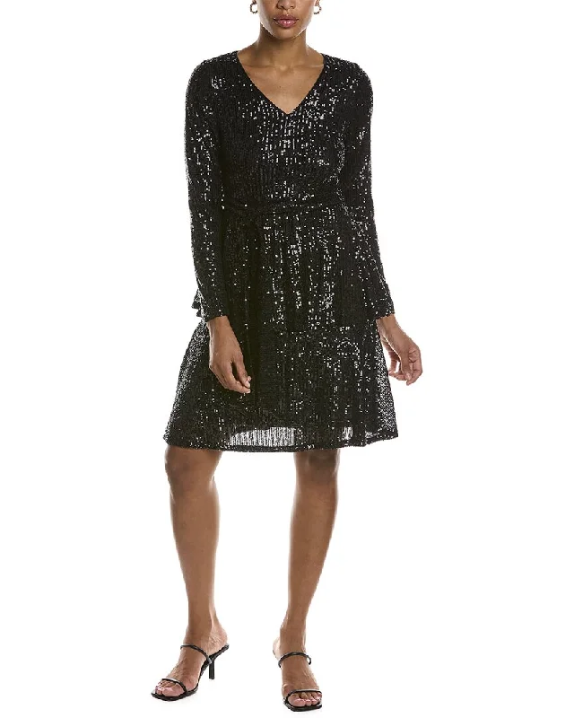 ladies-midi-dress-matte-muse-Nanette Lepore Sequined Midi Dress