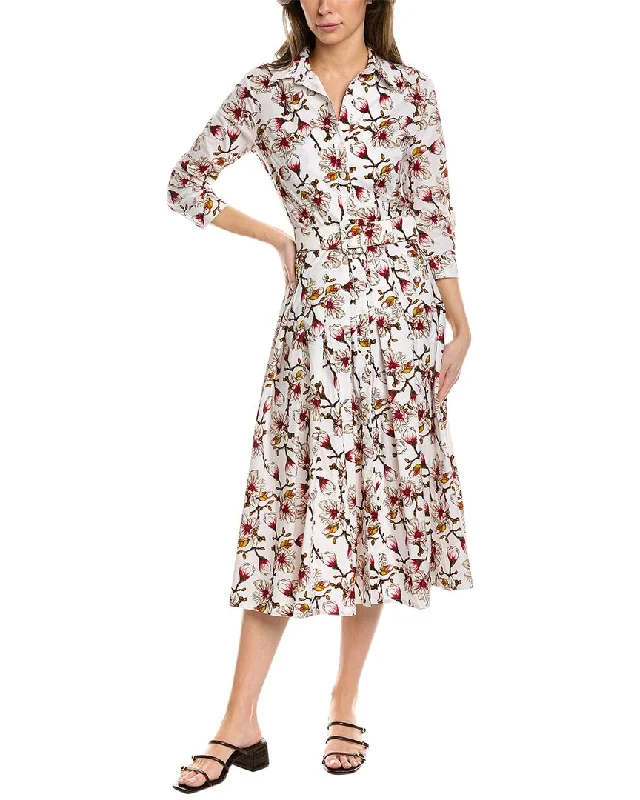 Women's shirt dress wrap flair -Samantha Sung Patricia Shirtdress