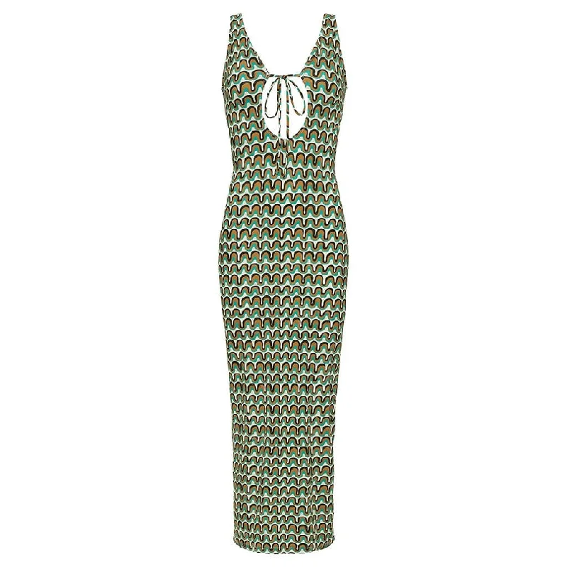 Women's maxi dress shop glow -Groovy Juliet Maxi Dress