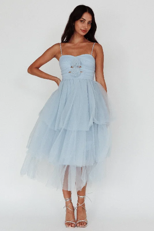 ladies-midi-dress-rust-ripple-Seraphina Rose Bodice Tulle Midi Dress Baby Blue