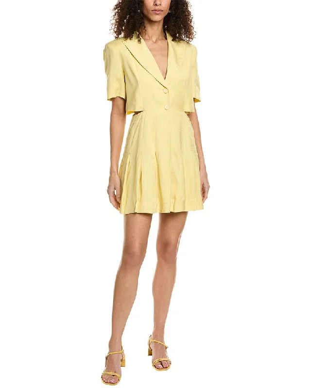 Women's shirt dress tribe chic -Sandro Cutout Waist Shirtdress