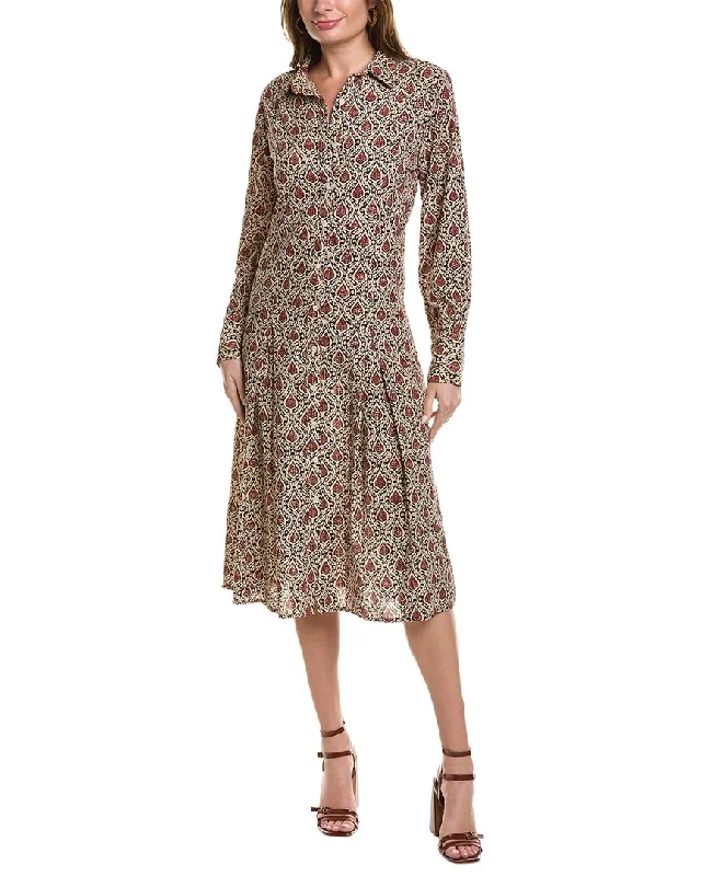 Women's shirt dress swift pop -SOLE Lasalle Long Shirtdress