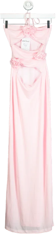 Women's maxi dress airy glow -White Fox Pink Maxi Dress UK XS