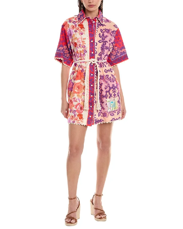 Women's shirt dress sun chic -Zimmermann Raie Shirtdress