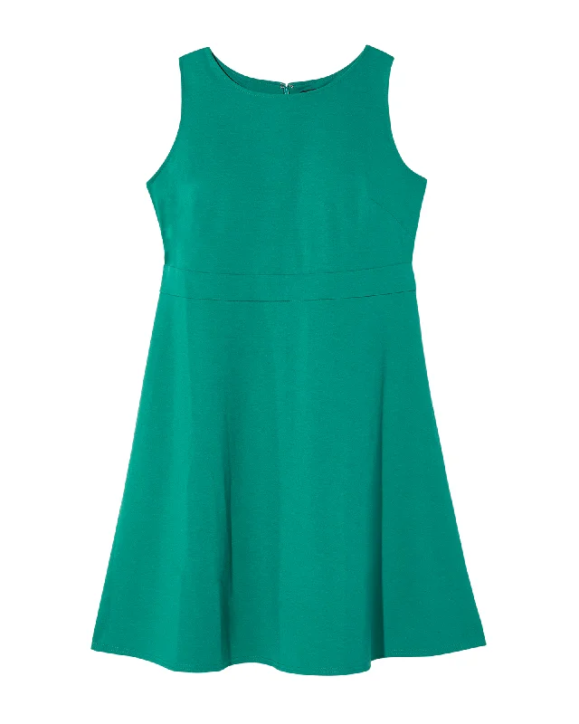 ladies-flared-dress-autumn-amber-Lexington Sleeveless Fit and Flare Dress | Teal