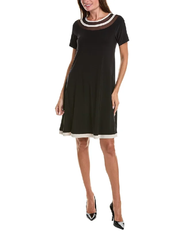 Women's shirt dress flare glow -Joseph Ribkoff T-Shirt Dress