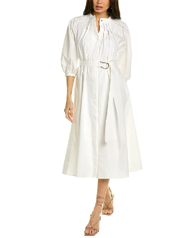 ladies-flared-dress-sapphire-sweep-Gracia Flare Shirtdress