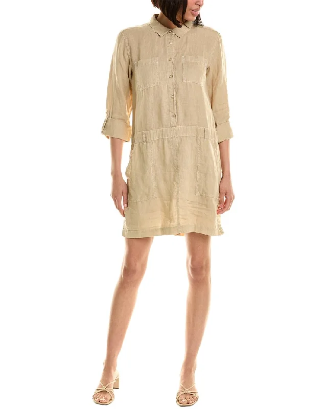 Women's shirt dress glint chic -Michael Stars Pilar Linen Shirtdress