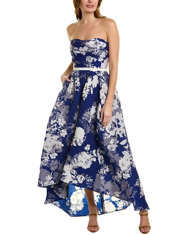 Women's maxi dress spin chic -Marchesa Notte Floral Maxi Dress