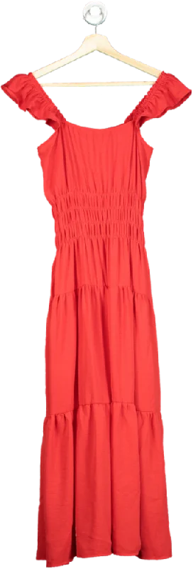 Women's maxi dress bead chic -AX Paris Red Maxi Dress UK 8