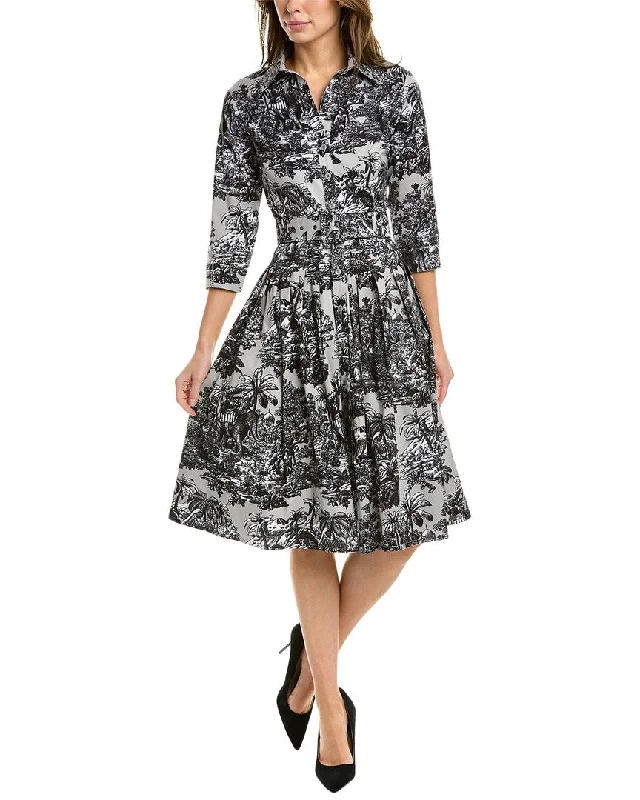 Women's shirt dress vine flair -Samantha Sung Audrey Shirtdress