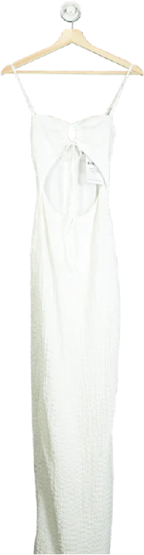 Women's maxi dress vivid chic -White Fox White Cut-Out Maxi Dress UK XS