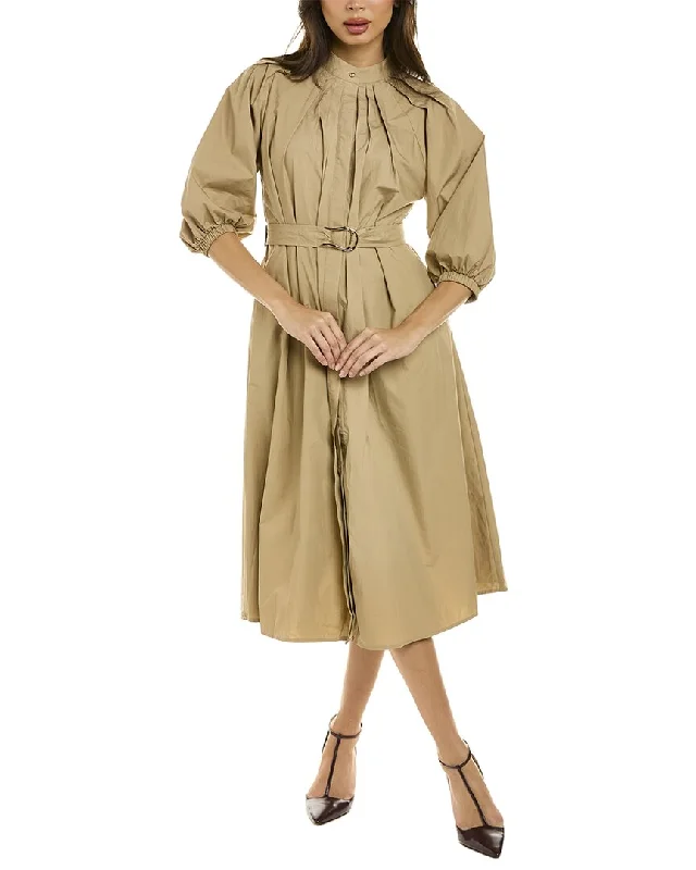 ladies-flared-dress-luxe-lush-Gracia Flare Shirtdress