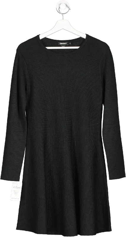 ladies-flared-dress-limited-luster-DKNY Black Fit And Flare Dress UK M