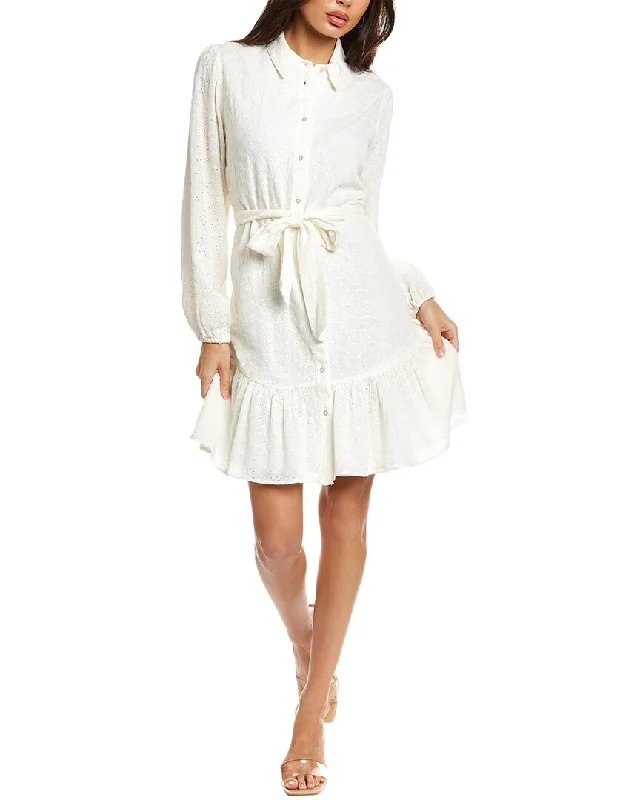 Women's shirt dress shop flair -BCBGeneration Eyelet Shirtdress