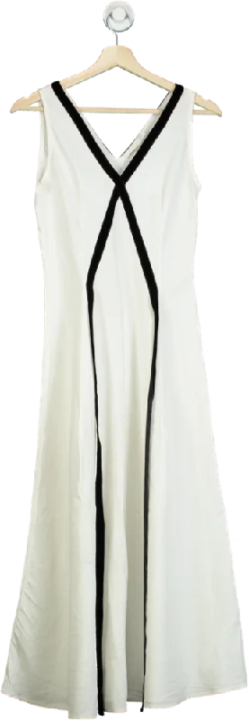 Women's maxi dress mauve pop -Bamford White Sleeveless Maxi Dress XS