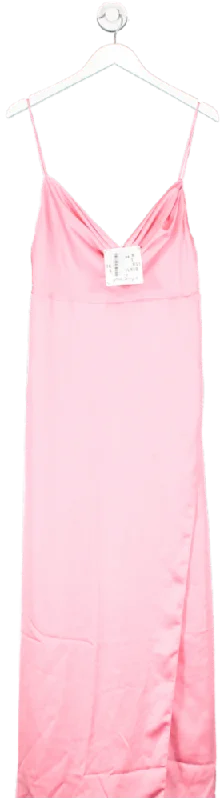 Women's maxi dress snow glow -Fame And Partners Pink The Rosabel Maxi Dress UK 16