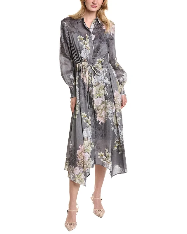 Women's shirt dress sway chic -AllSaints Skye Venetia Linen & Silk-Blend Shirtdress