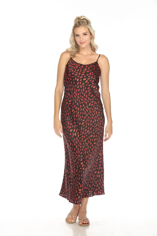 Women's maxi dress joy flair -Johnny Was Workshop Amora Silk Maxi Slip Dress W38823 Boho Chic