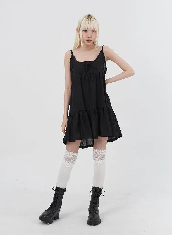 Women's mini dress ice pop -Tiered Mini Dress IU312